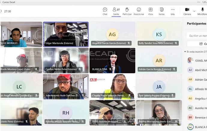 Capacitación virtual en vivo